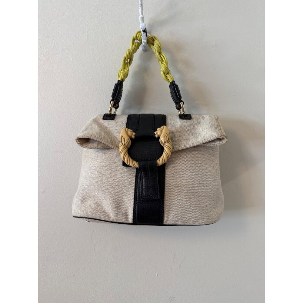 Bvlgari Beige Canvas Leoni Handbag 117131 Bnn05